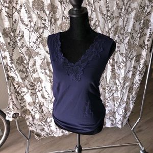 Blue embroidered shirt